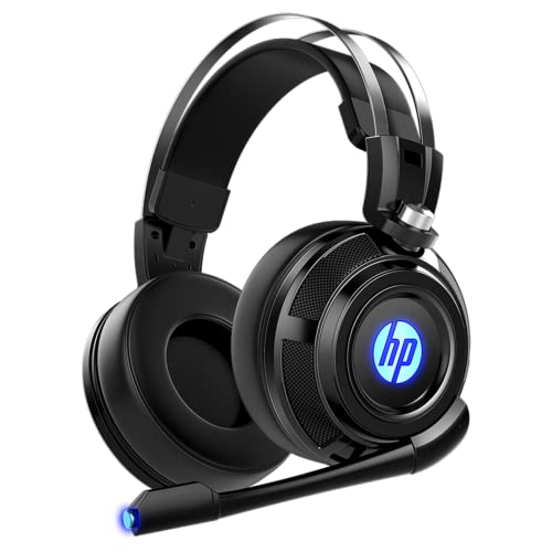 HP Gaming Headphones with Microphone, for PS4, Nintendo Switch, Mac, Laptop, Over Ear Headphones PS4 Headset and LED Light