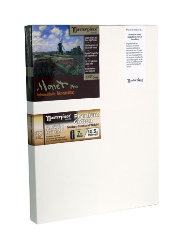 Masterpiece Artist Canvas 43044 Monet PRO 1-1/2' Deep, 18' x 24', Cotton 10.5oz - 3X - Monterey Most Popular