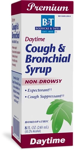 Nature's Way Boericke & Tafel Daytime Cough & Bronchial Syrup, Cough Suppressant & Expectorant, Non-Drowsy, 8 Fl. Oz