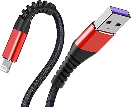 Apple MFi Certified (2pack) iPhone Charger 10ft, Lightning Cable Extra Long 10 Foot Charger Cable, Fast iPhone USB Cord for iPhone 11/11Pro/11Max/ X/XS/XR/XS Max/8/7/6/5S/SE/iPad Mini Air/Red