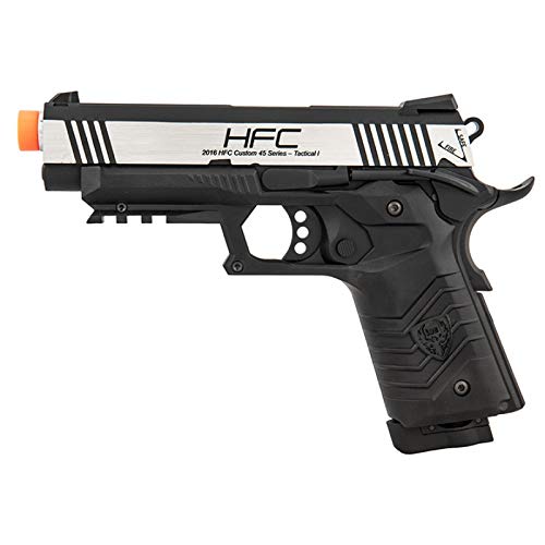 HFC HG-171 Tactical 1911 CO2 Blowback Airsoft Pistol Black Silver