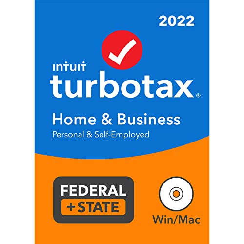 TurboTax Home & Business 2022 Tax Software, Federal and State Tax Return, [Amazon Exclusive] [PC/MAC Disc]