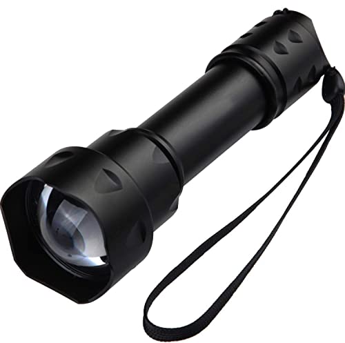 Skysted S20 5W 850nm IR Illuminator LED Single Mode 38mm Zoomable Infrared Light Torch,Night Vision Waterproof Hunting Flashlight with Remote Switch