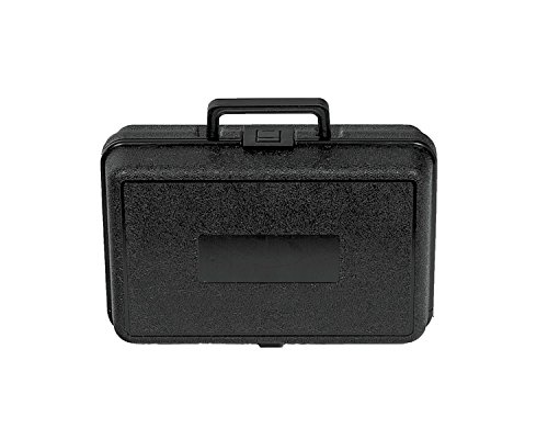PFC Plastic Plastic Carrying Case with Foam, 12' x 8' x 3 3/4', Black (120-080-038-5SF)