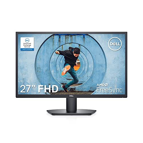 Dell SE2722HX Monitor - 27 inch FHD (1920 x 1080) 16:9 Ratio with Comfortview (TUV-Certified), 75Hz Refresh Rate, 16.7 Million Colors, Anti-Glare Screen with 3H Hardness - Black