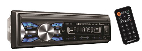 Soundstream MX-10BT Car Digital Media Player Stereo Receiver with Built-in Bluetooth Hands-Free Calling Music Streaming USB AUX SD Card Inputs RGB Multi-Color Illumination AM FM Radio Remote Control