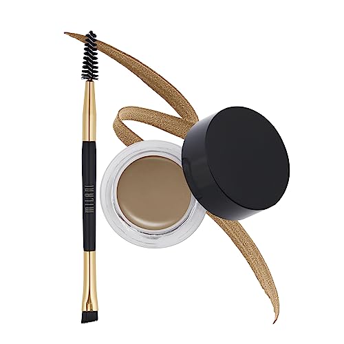 Milani Stay Put Brow Color - Soft Brown (0.09 Ounce) Vegan, Cruelty-Free Eyebrow Color that Fills and Shapes Brows…