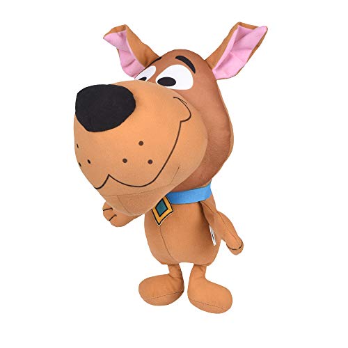 Scooby-Doo Scrappy Big Head Plush Toy for Dogs | 12-Inch Soft Stuffed Animal Dog Toy | Officially Licensed Warner Bros Dog Chew Toy | Squeaky Dog Toy, Large Size