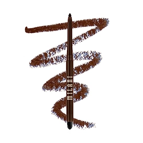 Milani Stay Put Eyeliner - Semi-Sweet (0.01 Ounce) Cruelty-Free Self-Sharpening Eye Pencil with Built-In Smudger - Line & Define Eyes with High Pigment Shades for Long-Lasting Wear