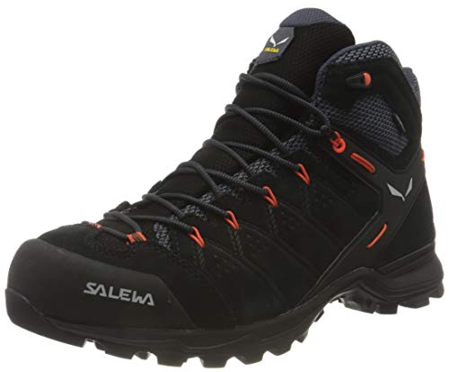 Salewa Alp Mate Mid PTX Hiking Boot - Men's Black Out/Fluo Orange 10