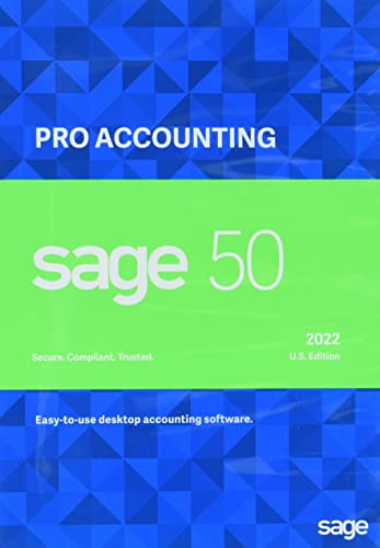 Sage Software Sage 50 Pro Accounting 2022 U.S. Small Business Accounting Software 2022