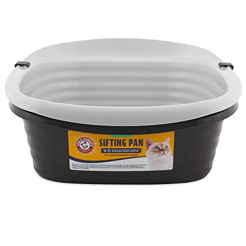 Arm & Hammer Large Sifting Litter Box Scoop Free Cat Litter Tray with Microban