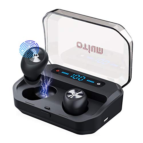 Otium Wireless Earbuds Bluetooth 5.0 Headphones with Digital Intelligence LED Display 3500 mAH Charging Case 135H Playtime Stereo Sound Headset IPX8 Waterproof Built-in Mic for Home Office…