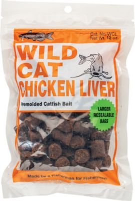 Catfish Charlie's Wildcat Chicken Liver Bait, Brown