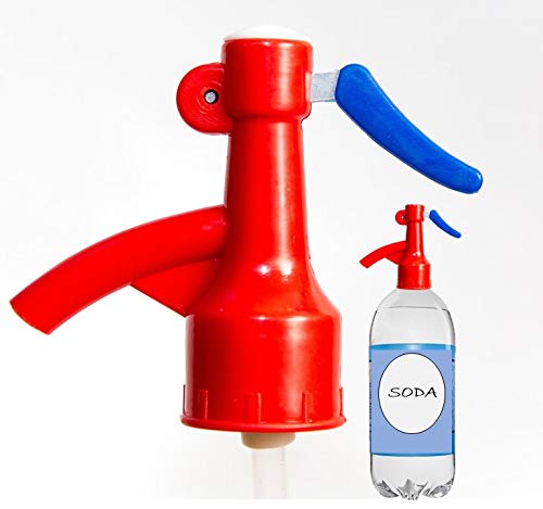 Sodafall soda bottle fizz saver dispenser for seltzer water/club soda and soda pops/better than soda siphon/works with 2 liter soda bottle/ great for parties and making cocktails/ must have bar tool accessory(Red/White/Blue)