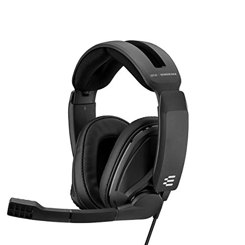 EPOS I Sennheiser GSP 302 Gaming Headset with Noise-Cancelling Mic, Flip-to-Mute, Comfortable Memory Foam Ear Pads, Headphones for PC, Mac, Xbox One, PS4, Nintendo Switch, and Smartphone compatible.