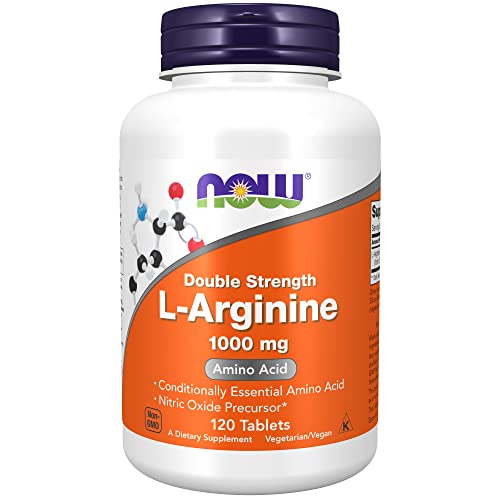 NOW Supplements, L-Arginine 1,000 mg, Nitric Oxide Precursor*, Amino Acid, 120 Tablets