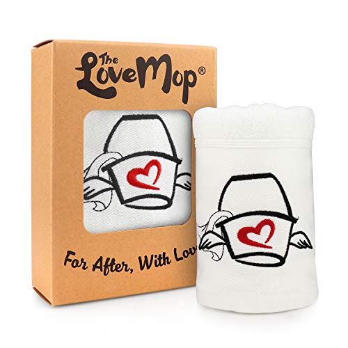 Love Mop Premium Cotton Sex Towel - Sexy Naughty Gift Bachelorette Wedding Bridal Shower Party Couples Second 2nd Anniversary Man Her Him Wife Husband Adult Boyfriend Girlfriend Valentines Day