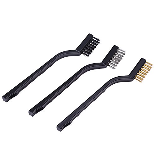 3 Pieces Wheel Wire Brush Set, Wire Cup Brush, Wire Wheels Brush, Steel Knotted Wire Brush and 80 Grit Flap Wheels and Steel Knot Wire End Brush for Remove Rust, Corrosion and Paint