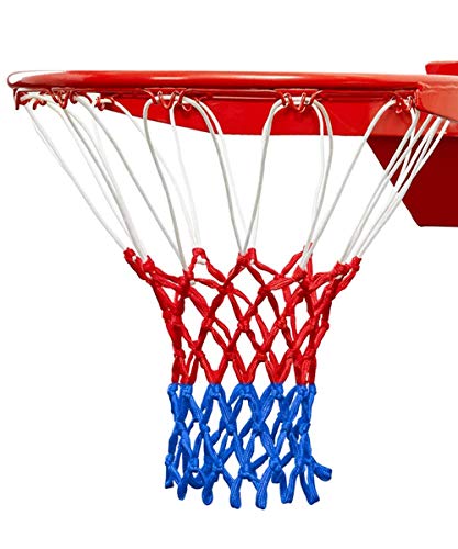 PackUnish Basketball Hoop Net Outdoor, Heavy Duty Basketball Nets Basketball Goal Net Outdoor Replacement 12 Loops, Anti Whip Goal Net for All Weather