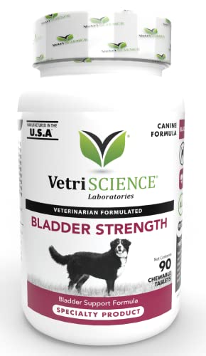 VetriScience Bladder Strength Supplement for Dogs – Vet Recommended Bladder Supplement for Spayed and Senior Dogs, UT Health, Bladder Control, Prevent Bladder Crystals and Stones