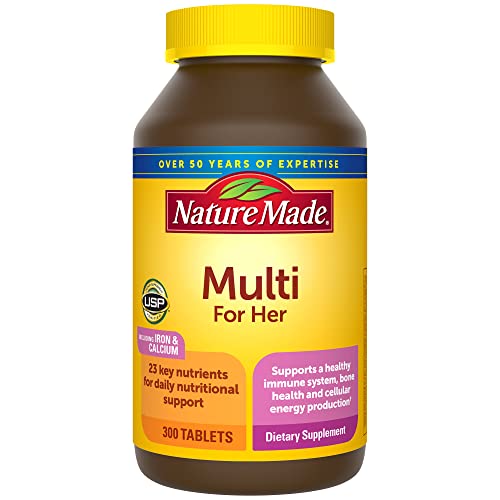 Nature Made Women's Multivitamin Tablets, 300 Count for Daily Nutritional Support