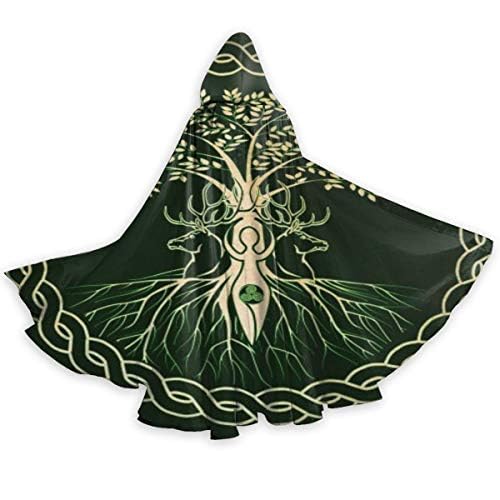 Celtic Ritual Norse Nordic Viking Goddess Wiccan Wicca Halloween Wizard Witch Hooded Robe Cloak Christmas Hoodies Cape Cosplay For Adult Men Women Party Favors Supplies Dresses Clothes Gifts Costume