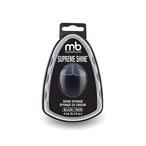 Moneysworth & Best Quick Shine Shoe Polish with Sponge - Available in Black, Brown, Neutral - 6ml/0.2oz