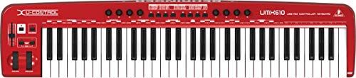 Behringer U-CONTROL UMX610 The Ultimate Studio in a Box: 61-Key USB/MIDI Controller Keyboard with Separate USB/Audio Interface