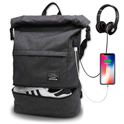 ITSHINY Waterproof Laptop Travel Backpack, Large Capacity Business Computer Backpacks for Men and Women