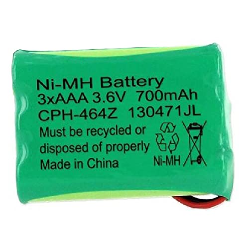 1 X Ooma Telo Handset Cordless Phone Battery 3.6 Volt, Ni-MH 700 mAh - Replacement For OOMA HB1001
