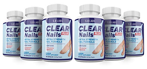 Clear Nails Plus - Antifungal Probiotic Pills - 360 Capsules - Supplement (6 Month Supply)