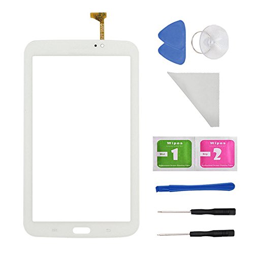 WhiteTouch Digitizer Screen Replacement for Samsung Galaxy Tab 3 7.0 SM-T210 T210R T210L T217S 217A(WiFi Ver.No Speaker Hole) + PreInstalled Adhesive with Tools