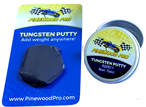 Pinewood Pro Tungsten Putty for Derby Car Weights - Easily Fine Tune Car Weight for Fastest Speed (1 Ounce)