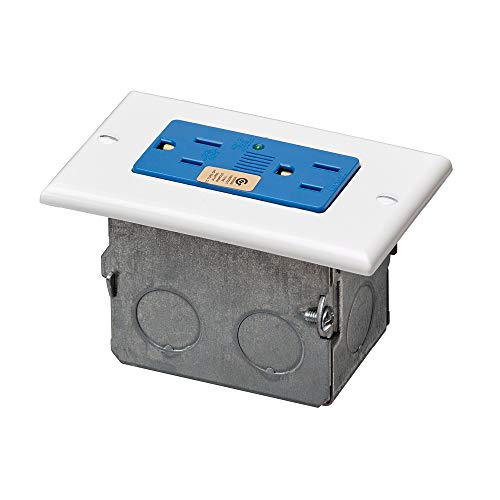 Leviton 47605-ACS J-Box Surge Protective Kit - Single AC Power Module,White/Blue