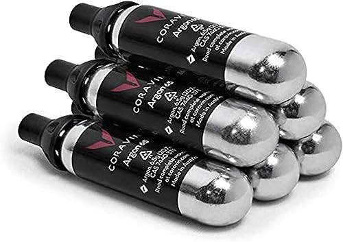 Coravin Replacement Argon Capsules, 6-Pack, Silver