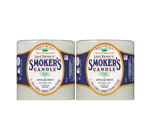 Lord Byron Smoker's Odor Absorbing Candles 2 Pack Bundle