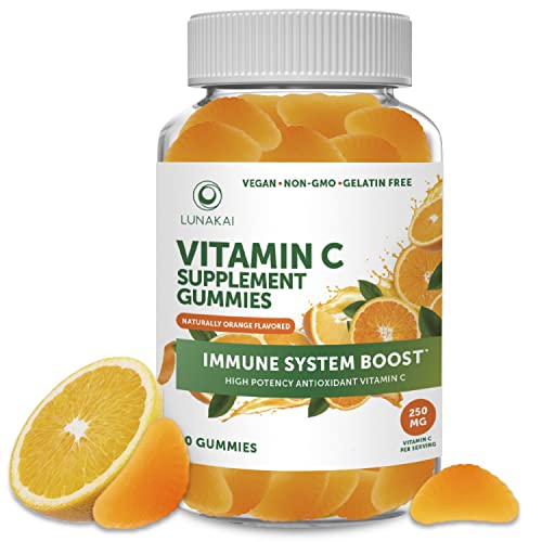 Vitamin C Gummies for Adults and Kids - Tastiest Proprietary Formula - 300mg Organic, NON-GMO, Vegan Vitamin C Chewable Supplement Gummy - Adult, Children, Toddler - Supports Overall Health - 60 Count