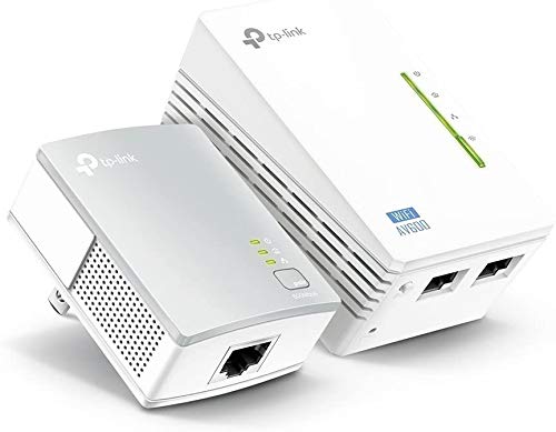 TP-Link AV600 2-Port Powerline Gigabit Wi-Fi Adapter Kit, 2-Kit (TL-WPA4220 KIT) (Renewed)