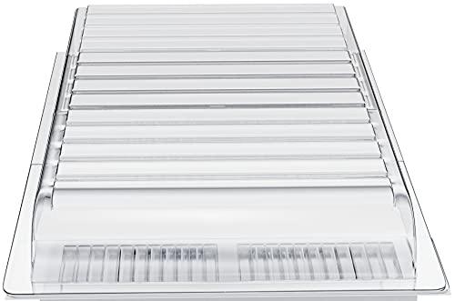 Ventilaider Air Vent Extender for Under Furniture, Includes Installation Tape, Stronger Plastic Material, Low Profile, Fits Floor Registers Covers Up to 11.3' Wide, 1.2' Tall, Extends from 17'-30'