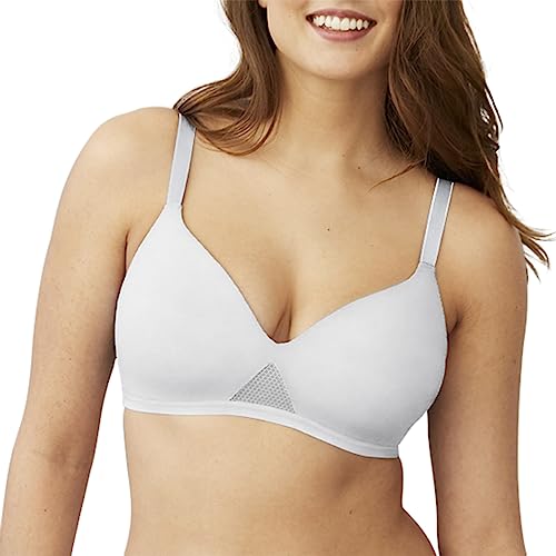 Hanes womens Oh So Light Foam Comfortflex Fit Wirefree Mhg521 Bra, White, Medium US