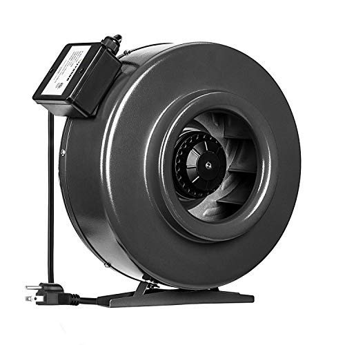 VIVOSUN 8-Inch 740 CFM Inline Duct Fan: Air Circulation Vent Blower with a 5.4 ft. Power Cord for Grow Tents, Hydroponics, Basements, and Kitchens, ETL Certified