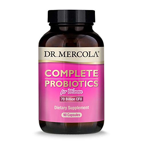 Dr. Mercola Complete Probiotics for Women 70 Billion CFU, 90 Servings (90 Capsules), Dietary Supplement, Supports Digestive Health, Non GMO