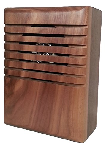 YourBell MP3 Door Chime, Programmable DoorBell, Walnut With Clear Coat. Made In The USA By BCS Ideas Corporation.