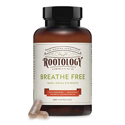 Rootology Breathe Free - Natural Nasal & Sinus Relief - Fast-Acting, Non-Drowsy - 120 Capsules…