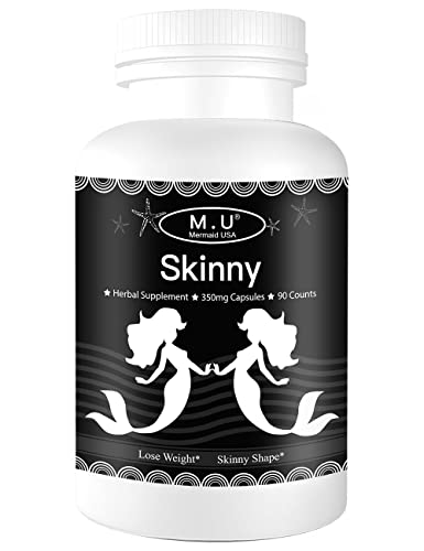 M.U Skinny Mermaid USA Support Lose Weight Healthy Pills Nature Herbal Supplement Power to be Supper Skinny Weight Loss Burn Fat Burner Diet Slimming Pills for Women and Men