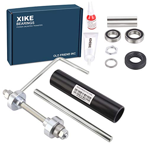 XiKe W10447783 ＆ W10435302 Washer Tub Bearing and Installation/Removal Tool Kit, Replacement for Whirlpool and Maytag 2119011, 2118925, W10435274, W10435285, W10447782 W10193886 and PS3503261 Etc.