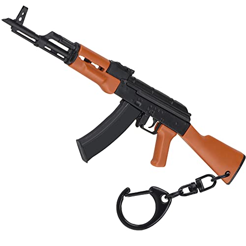 DoxiGlobal AK47 Toy Keychain Gun Shape Mini KeyRing Action Figure Pendant Ornament Collection Key Rings Gift for Men Army fan Boys