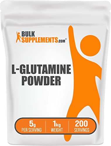 BulkSupplements.com L-Glutamine - BCAA Powder - Glutamine Supplement (1 Kilogram - 2.2 lbs - 1000 Servings)