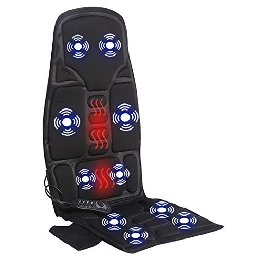 Sotion Seat Massager, Vibrating Back Massager for Chair Massage Cushion, 10 Vibrations to Relieve Stress and Fatigue for Back, Shoulder and Thighs
